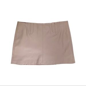 Zara faux leather mini skirt